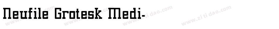 Neufile Grotesk Medi字体转换